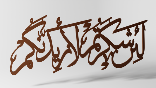 لئن شكرتم لازيدنكم