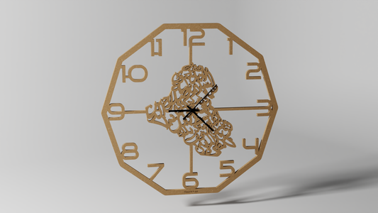 Irak Karta Dinar - Väggklocka