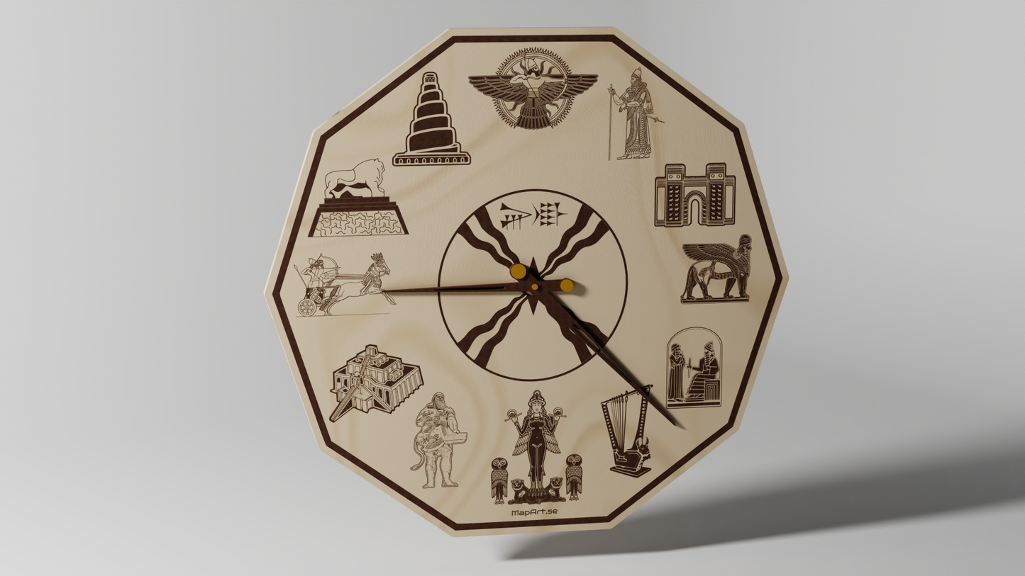 Iraq Dinar Monument - Wall Clock