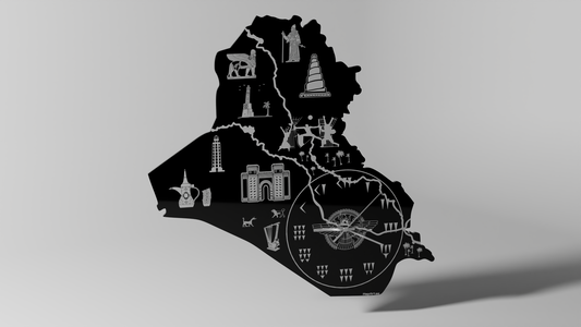 Irak Monument - Väggklocka