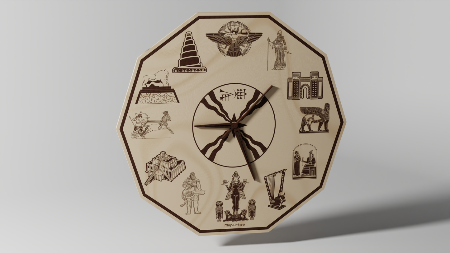 Iraq Dinar Monument - Wall Clock