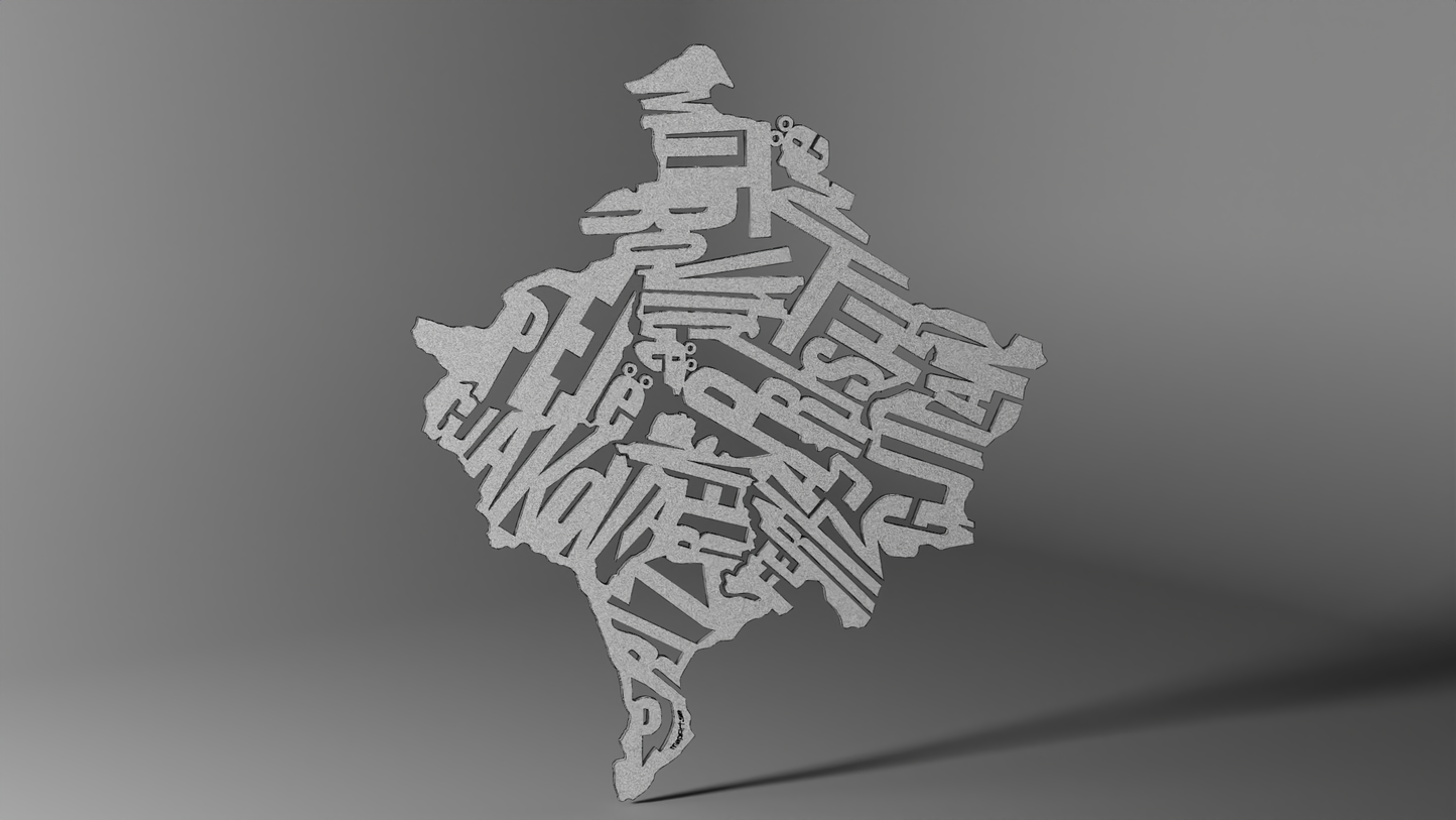 Kosovo - Karta