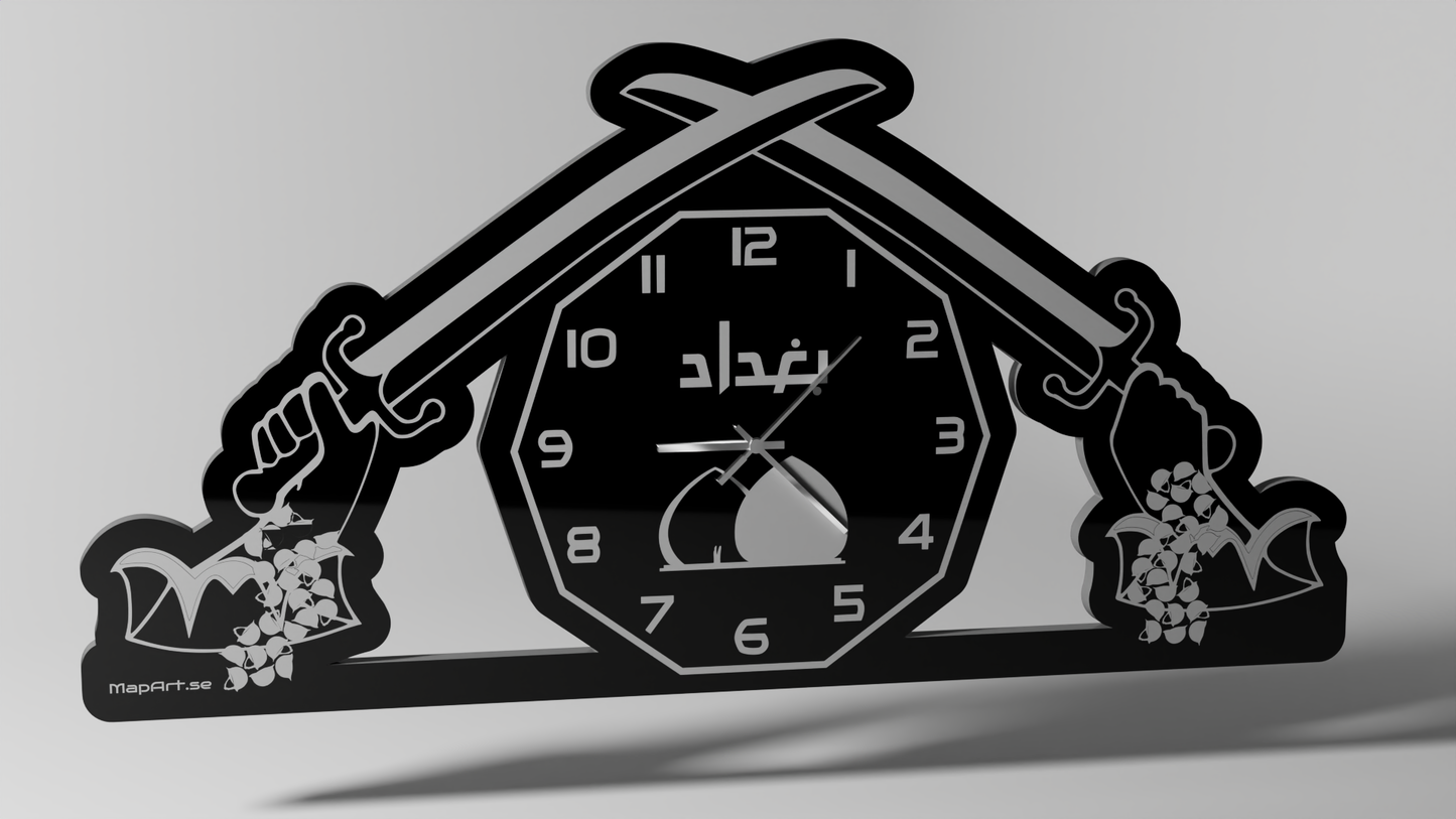قوس النصر - ساعة الحائط